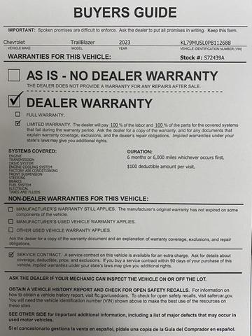 Photo of 2023 Crimson Metallic Chevrolet Trailblazer