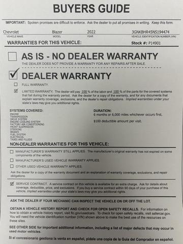 Photo of 2022 Iron Gray Metallic Chevrolet Blazer