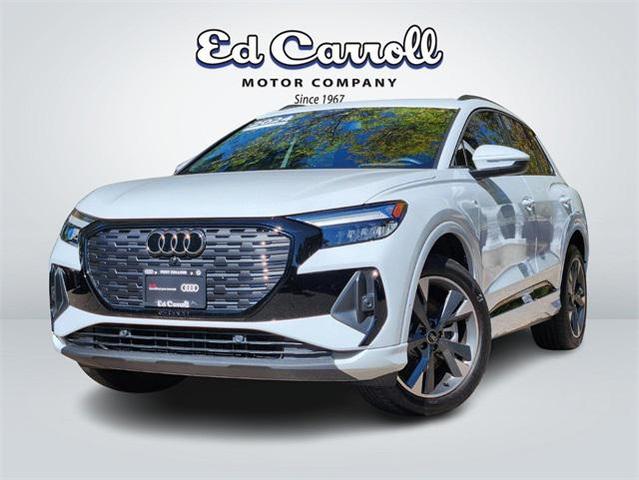 Photo of 2024 Glacier White Metallic Audi Q4 e-tron