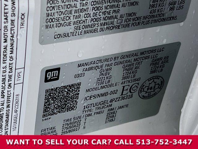 Photo of 2023 White Frost Tricoat GMC Sierra 1500