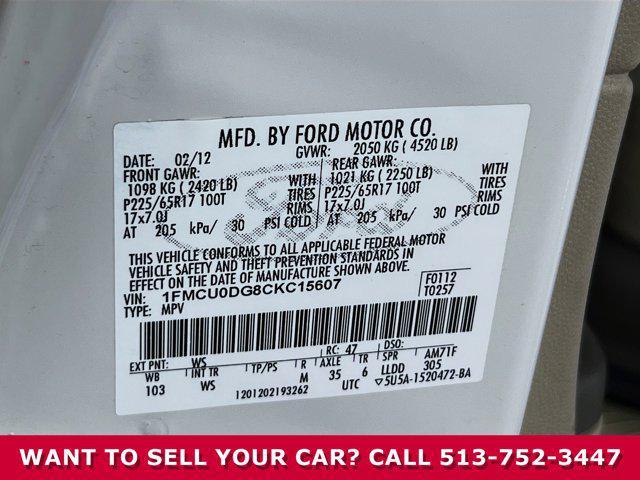 Photo of 2012 White Suede Ford Escape
