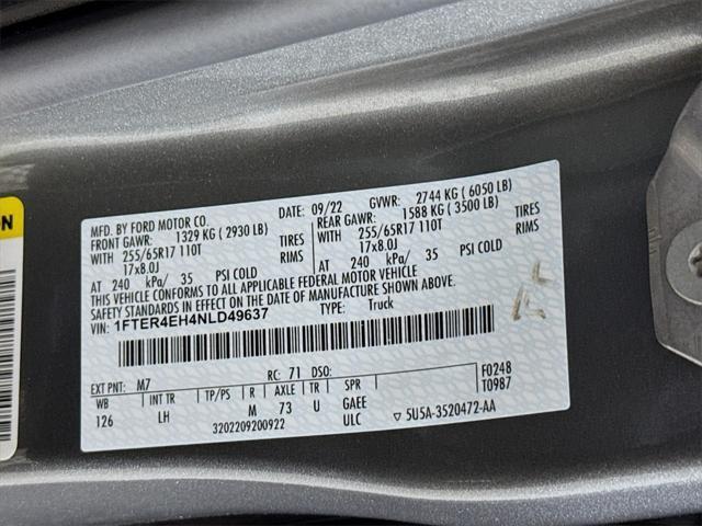 Photo of 2022 CARBONIZED GRAY Ford Ranger