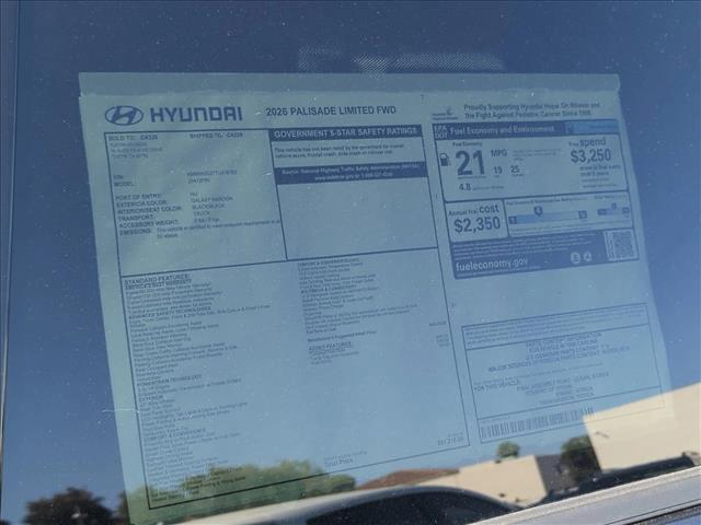 Photo of 2026 Galaxy Maroon Pearl Hyundai PALISADE