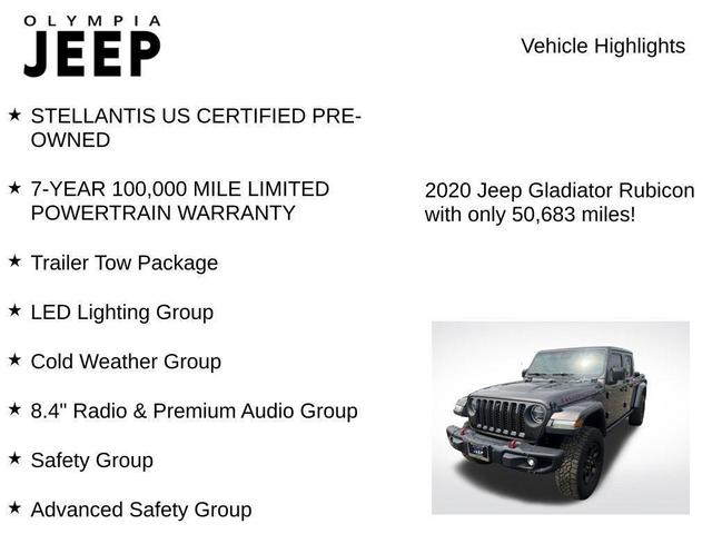 Photo of 2020 Granite Crystal Metallic Clearcoat Jeep Gladiator