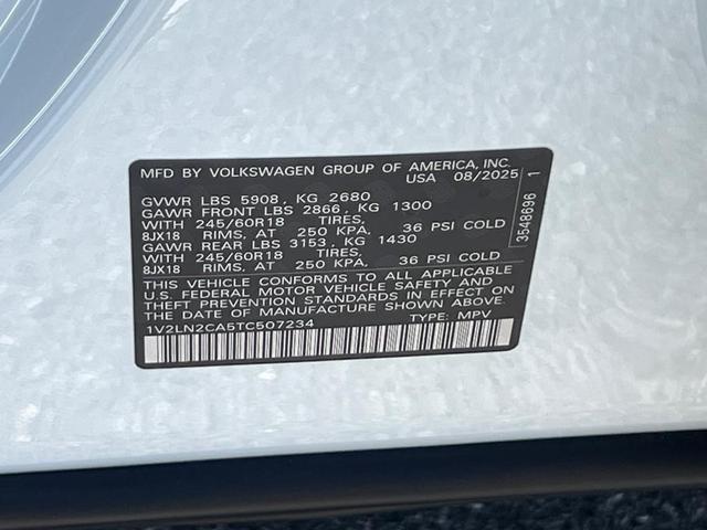 Photo of 2026 White Pearl Volkswagen Atlas