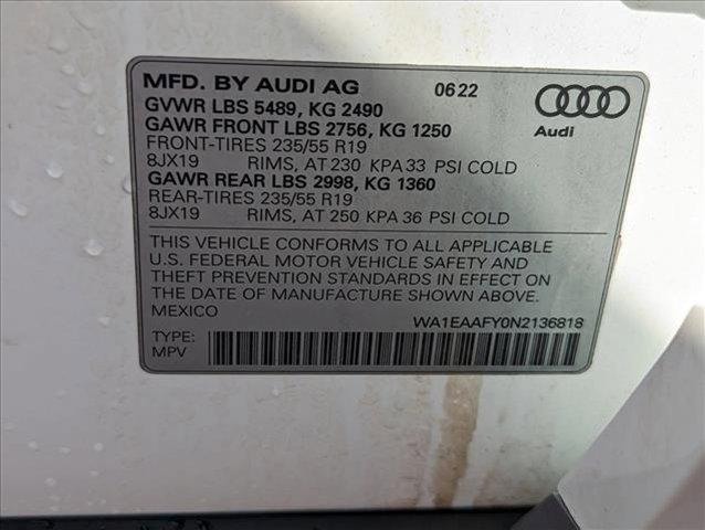 Photo of 2022 White Audi Q5