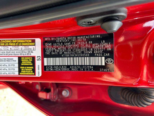 Photo of 2019 Supersonic Red Toyota Camry