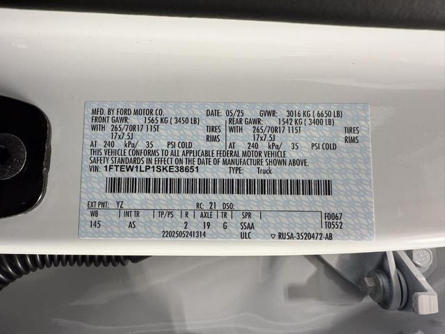 Photo of 2025 Oxford White Ford F-150
