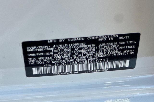Photo of 2021 Crystal White Pearl Subaru Crosstrek
