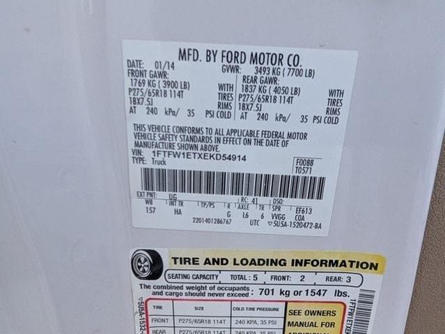 Photo of 2014 White Platinum Tri-Coat Metallic Ford F-150