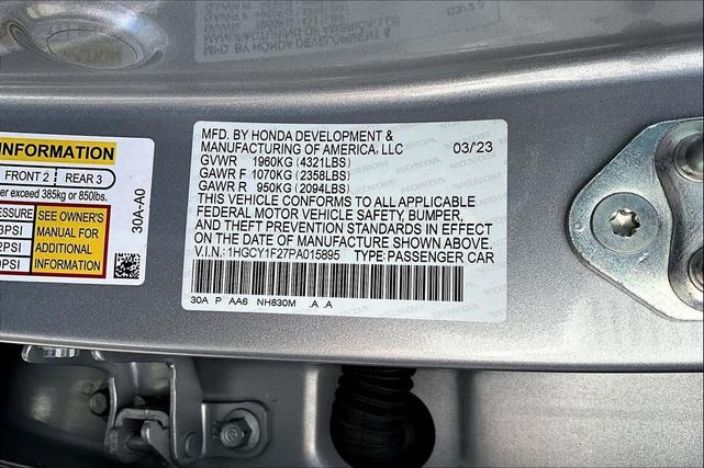 Photo of 2023 Lunar Silver Metallic Honda Accord
