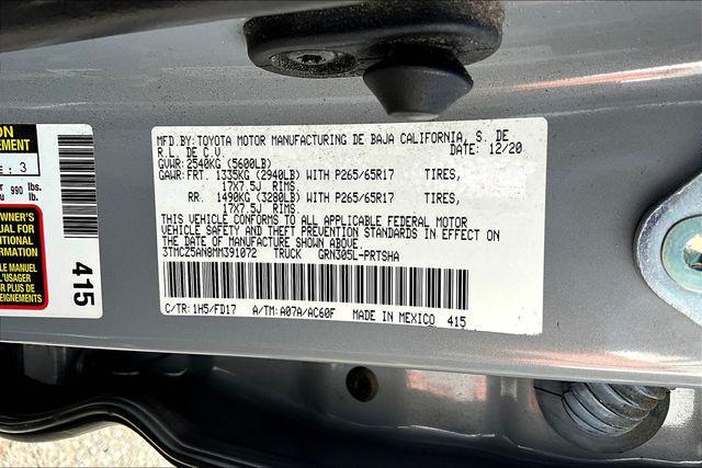Photo of 2021 Cement Toyota Tacoma
