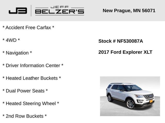 Photo of 2017 White Platinum Metallic Tri-Coat Ford Explorer