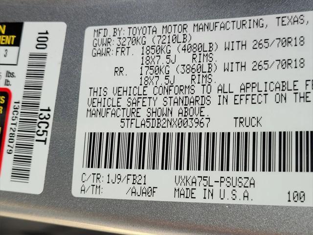 Photo of 2022 Celestial Silver Toyota Tundra