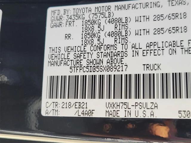 Photo of 2025 Midnight Black Toyota Tundra Hybrid
