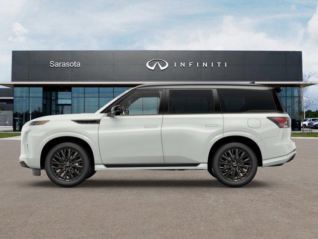 Photo of 2025 Radiant White/Black Obsidian INFINITI QX80