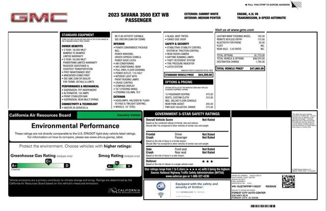 Photo of 2023 White GMC Savana 3500