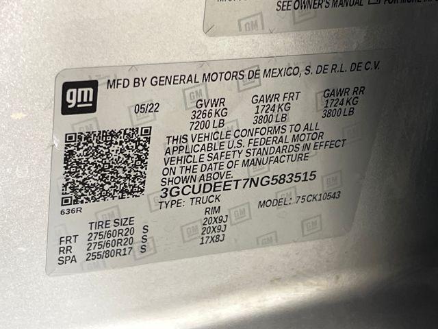 Photo of 2022 Silver Ice Metallic Chevrolet Silverado 1500
