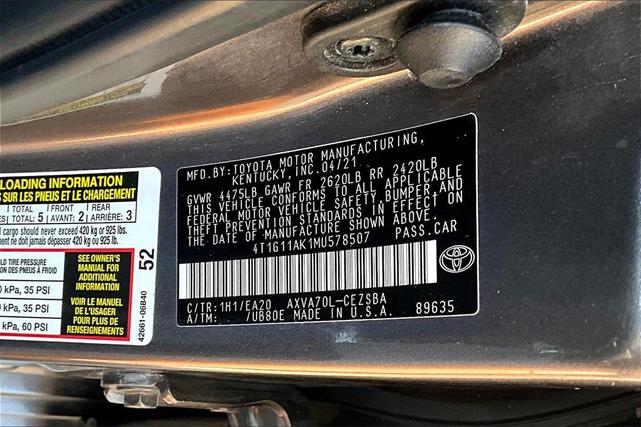 Photo of 2021 Predawn Gray Mica Toyota Camry