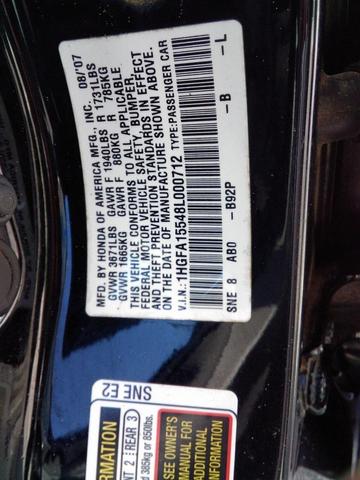 Photo of 2008 Nighthawk Black Pearl Honda Civic