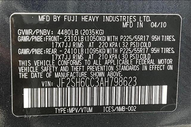 Photo of 2010 Dark Gray Metallic Subaru Forester