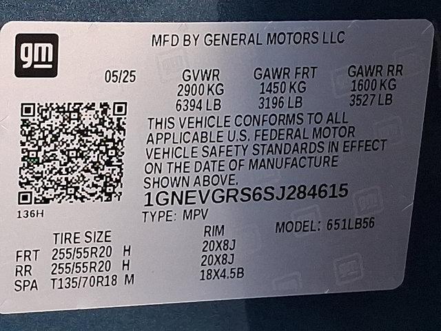 Photo of 2025 Lakeshore Blue Metallic Chevrolet Traverse
