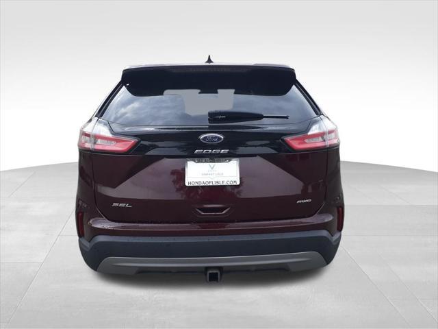 Photo of 2021 Burgundy Ford Edge