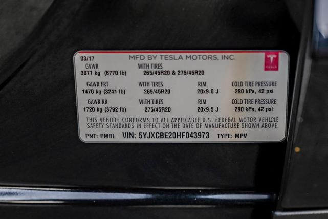 Photo of 2017 Black Tesla Model X