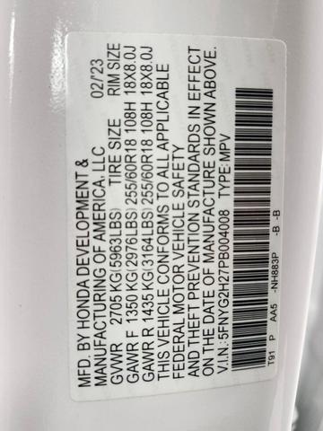 Photo of 2023 Platinum White Honda Pilot