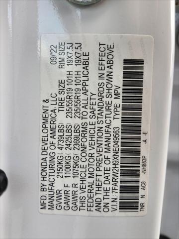 Photo of 2022 Platinum White Pearl Honda CR-V