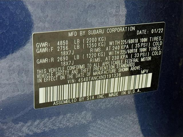 Photo of 2022 Abyss Blue Pearl Subaru Outback