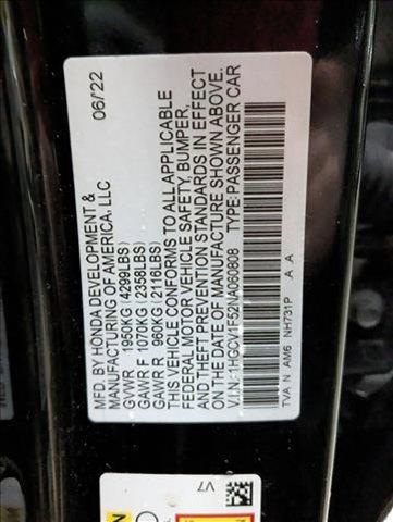 Photo of 2022 Crystal Black Pearl Honda Accord