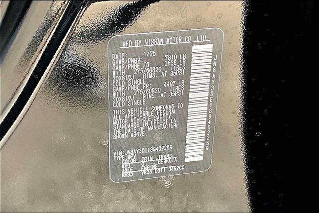 Photo of 2025 Black Nissan Armada