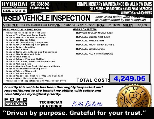 Photo of 2019 Graphite Metallic Chevrolet Silverado 2500