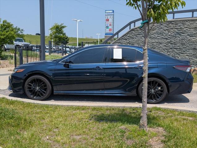 Photo of 2021 Galactic Aqua Mica Toyota Camry