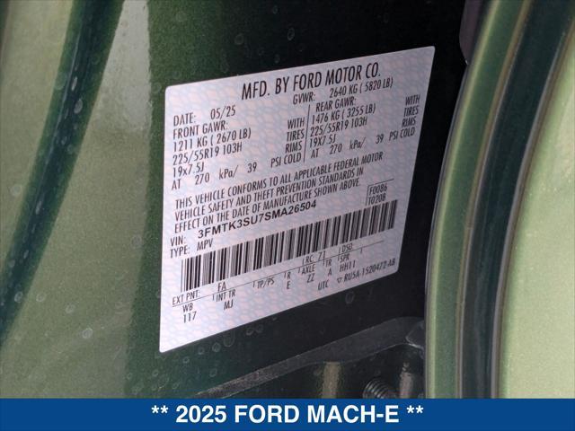 Photo of 2025 ERUPTION GREEN METALLIC Ford Mustang Mach-E