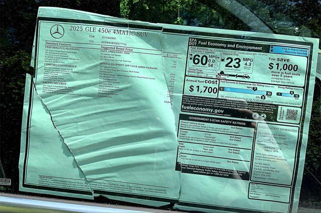 Photo of 2025 Gray Mercedes-Benz GLE 450e
