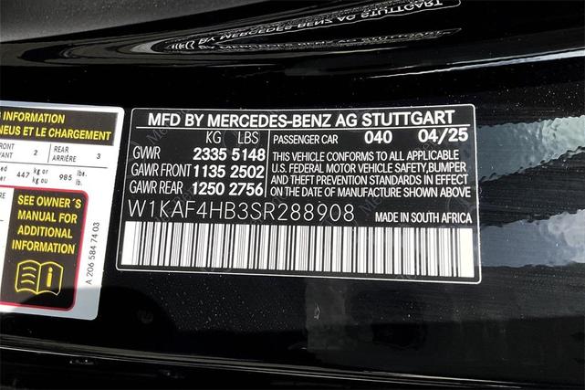 Photo of 2025 Black Mercedes-Benz C-Class