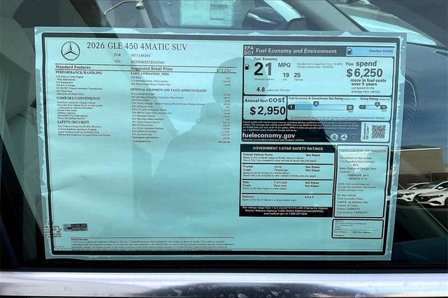 Photo of 2026 Black Mercedes-Benz GLE 450