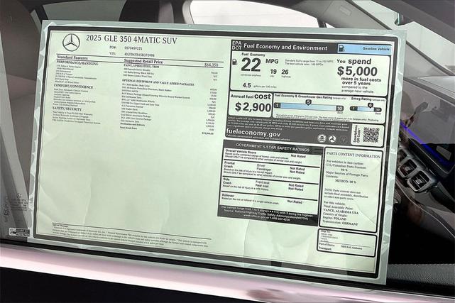 Photo of 2025 Emerald Mercedes-Benz GLE 350