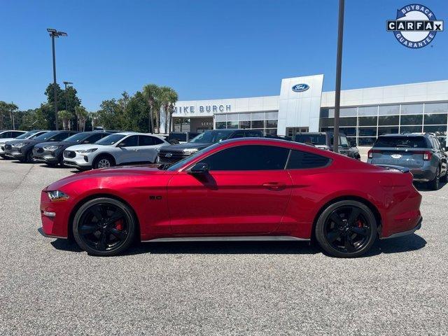 Photo of 2021 Burgundy Ford Mustang