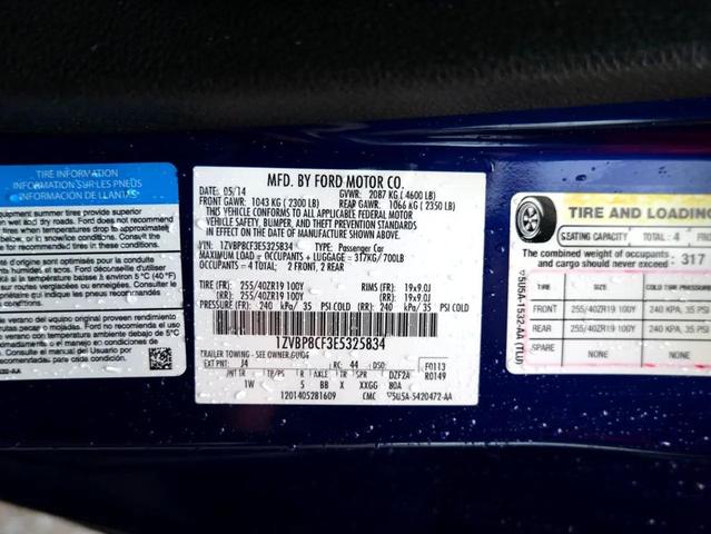 Photo of 2014 Deep Impact Blue Ford Mustang