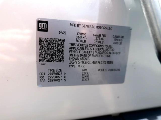 Photo of 2021 Crystal White Tricoat Cadillac Escalade