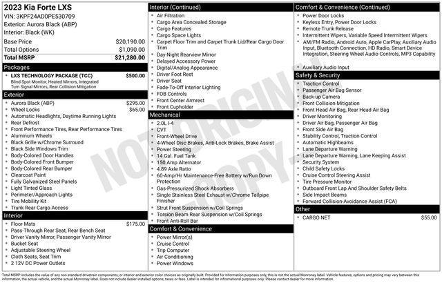 Photo of 2023 Aurora Black Pearl Kia Forte