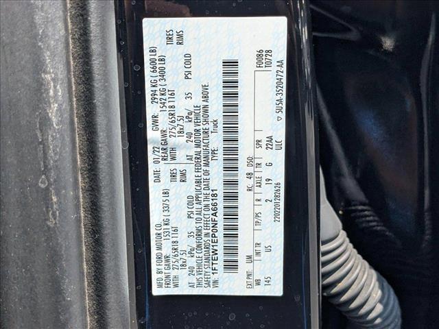 Photo of 2022 Agate Black Metallic Ford F-150