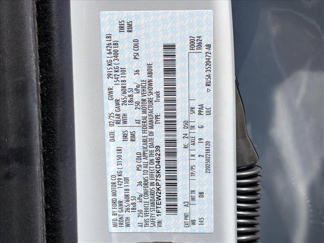 Photo of 2025 Space White Metallic Ford F-150