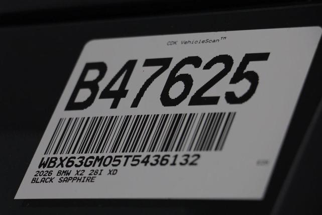 Photo of 2026 Black Sapphire Metallic BMW X2