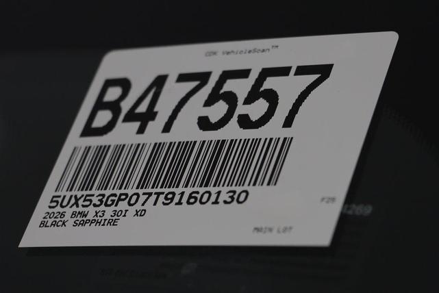 Photo of 2026 Black Sapphire Metallic BMW X3
