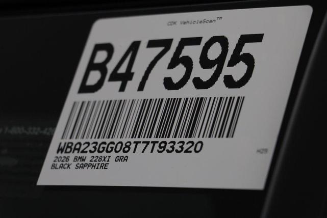 Photo of 2026 Black Sapphire Metallic BMW 228 Gran Coupe