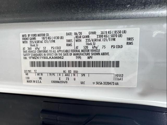 Photo of 2020 Oxford White Ford Transit-150